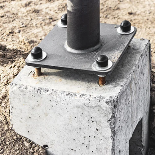 Light pole foundation bolts